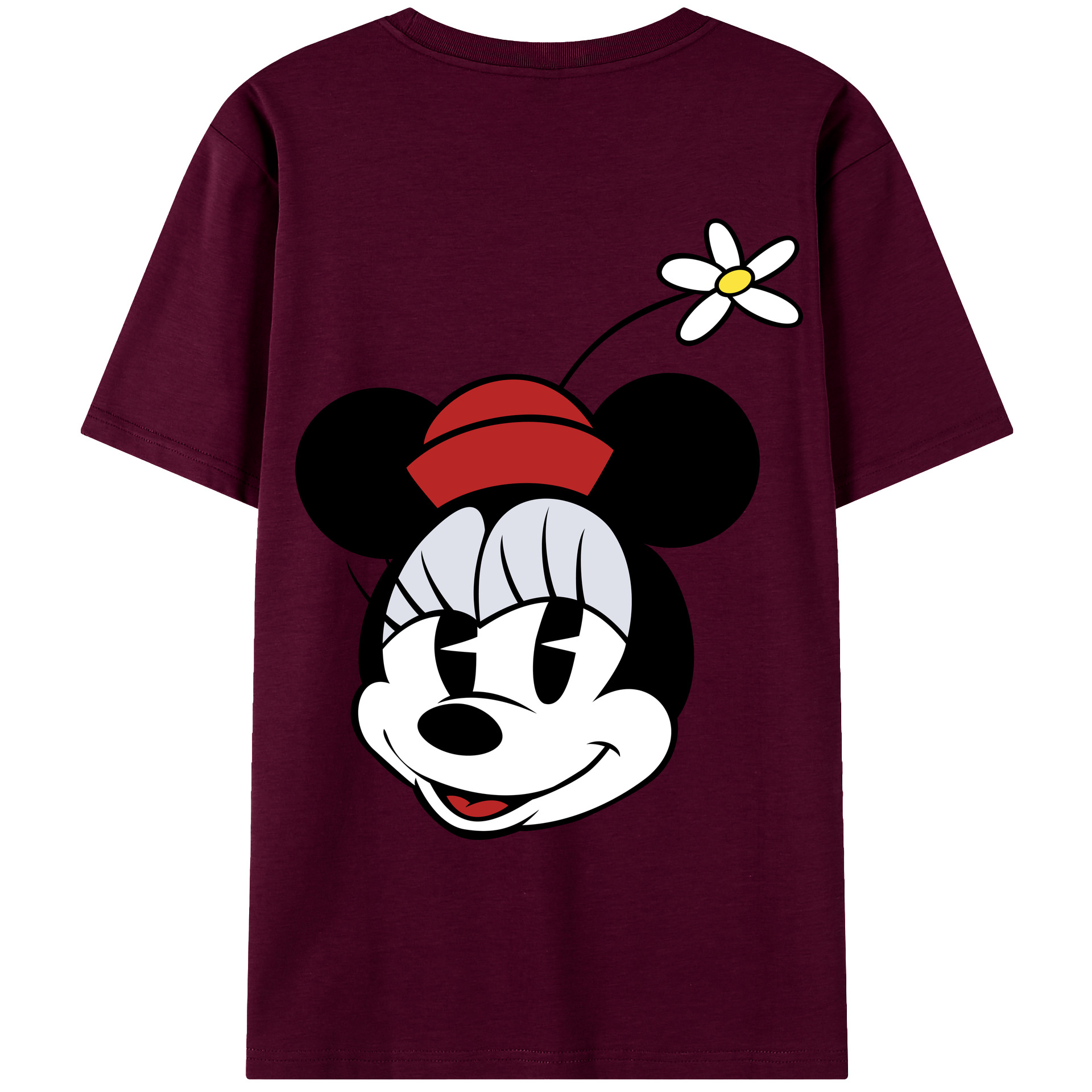 （画像用） ミッキーマウス Mickey Mouse レディース半袖Tシャツ(バックプリント)